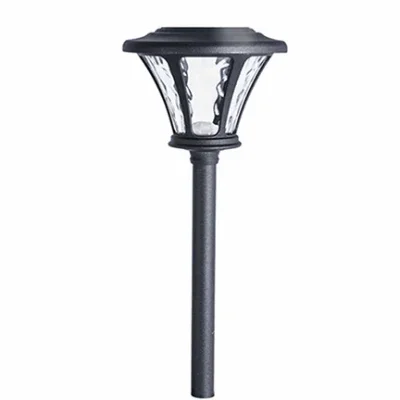 Solar Led Path Lights, Black Plastic, 6-pk.