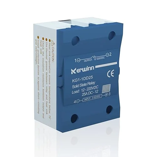 Solid State Relay DC to DC 25A Input 3-32VDC to Output 12-220VDC Single Phase SSR Relay (SSR-25DD)