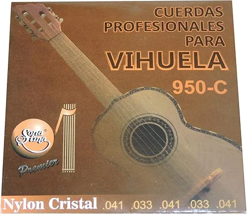 Sonatina Professional Vihuela Strings Model 950-C (Full Set of 5) Clear Nylon (Cristal)