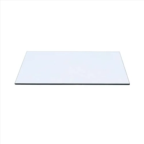 Spancraft 19′ x 32′ Rectangle Tempered Glass Table Top 3/8′ Thick Flat Polish Edge and Touch Corners