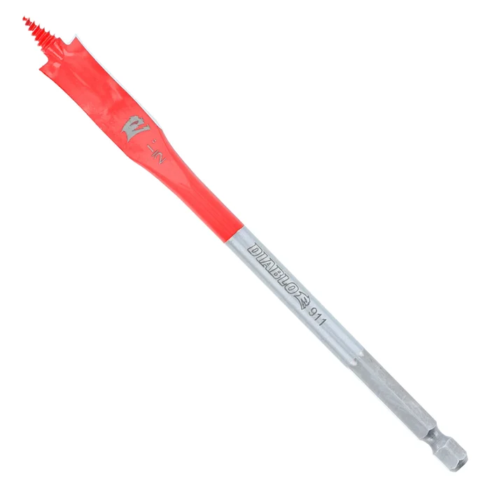 Speedemon Dsp2050 Spade Drill Bit, 1/2 In Dia, 6 In Oal, 10 Mm Dia Shank, Hex Shank, 1/pk