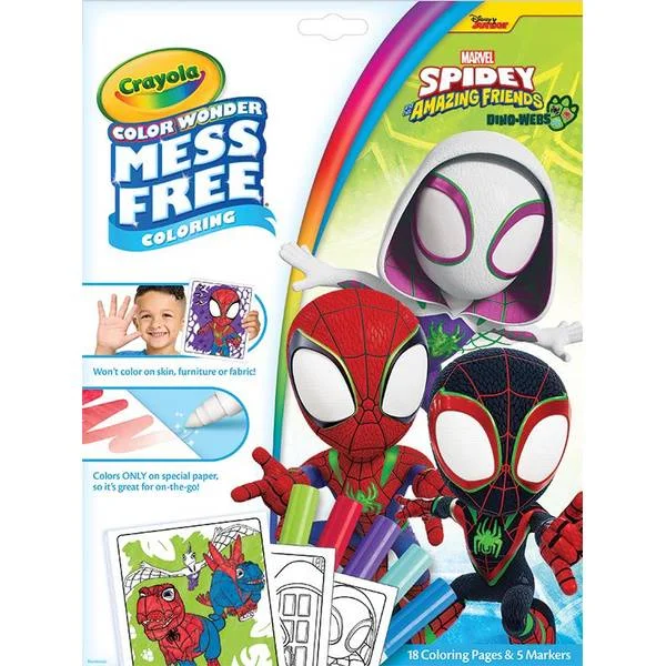 Spidey and his Amazing Friends Color Wonder Coloring Pad and Markers