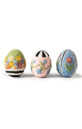 Spring Fling Felted Eggs – Set of 3