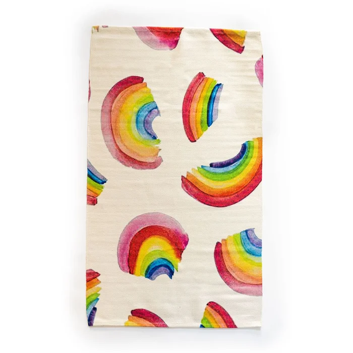 Spura Home Contemporary 3 x 5 ft Rainbow Area Rug