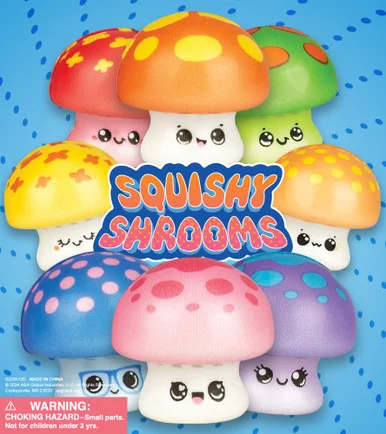 Squishy Emoji Toadstools 2″Capsules