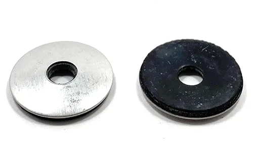 Stainless Steel Neoprene EPDM Sealing Washers 5/16 ID x 1-1/8 OD (50 Pcs) Large OD 18-8