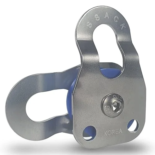 Stainless Steel Pulley Snatch Block for Synthetic Rope – Breaking Load 14,000 lbs