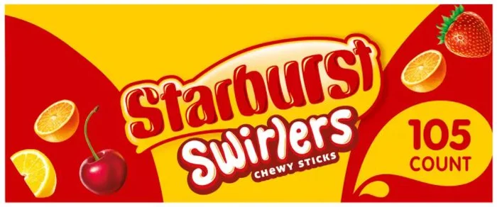 Starbust Swirlers Chewy Candy Sticks , 105 ct