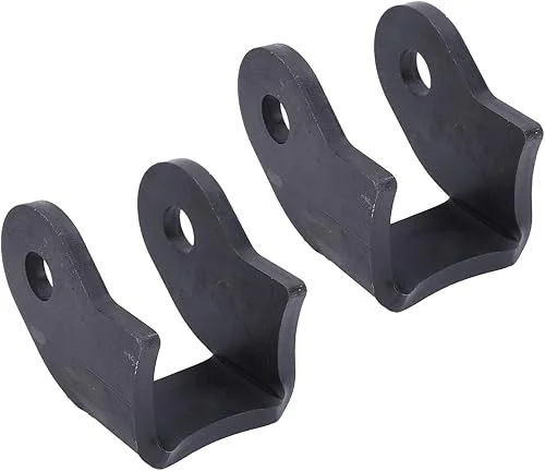 Steel Shock Bracket,Weld On Shock Mount Suspension Bracket, Enhanced Performance Curved Car Axle Mount Pair for Off Road Trailer, Sedan