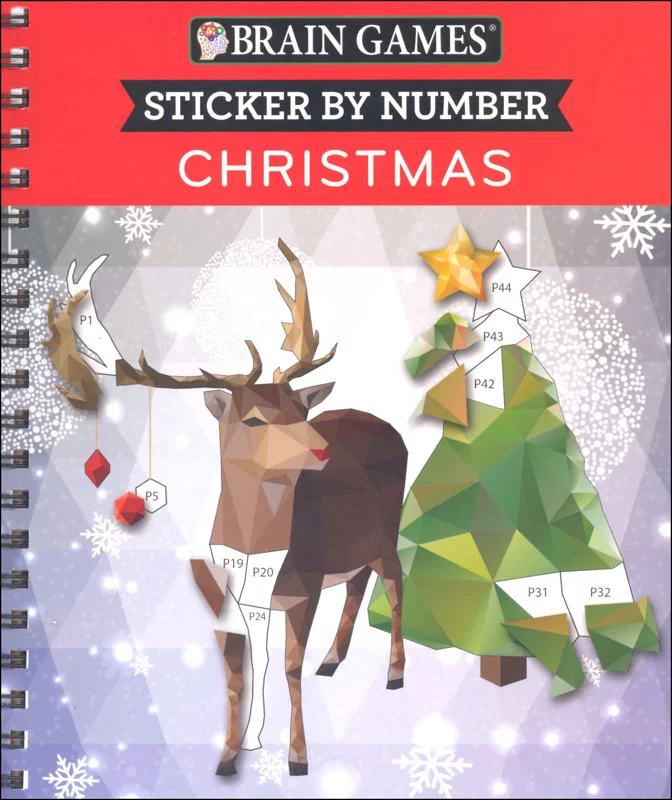 Sticker by Number – Christmas (Brain Games)