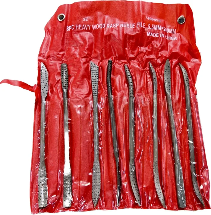 Student-Grade Coarse Riffler Rasps Set of 8