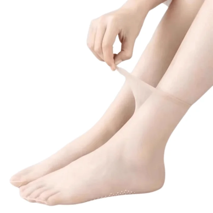 Summer ultra-thin models of short socks anti-hooking wear-resistant dot glue non-slip crystal socks skin colour 5 pairs
