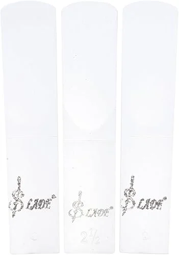 SUPVOX 3pcs Resin Clarinet Reeds: Stable Sound for B Flat Clarinet Replacement – Easy to Use and Carry, Transparent