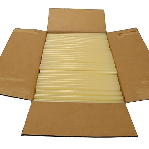 Surebonder 711R10 Light Amber Fast Set Packaging Standard Glue Sticks, Made in The USA, 7/16′ x 10′ Length, 25 lb. Box, 450 Sticks (Pack of 450)
