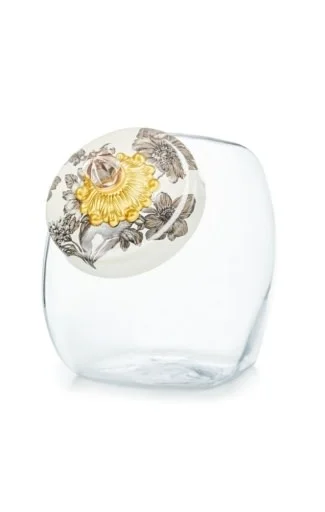 Sweets Jar with Sterling English Garden Lid