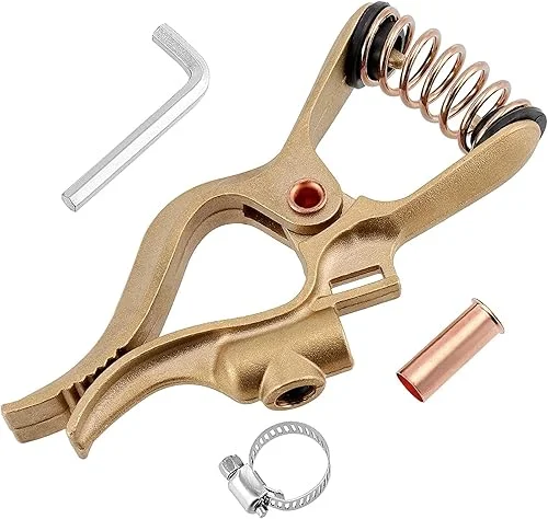 T-Style Welding Ground Clamp, 300-Amp Clamp welding, Welding Ground Clamp, Brass