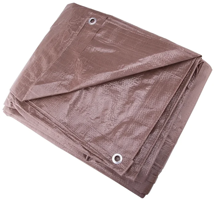 T1620bb90 Medium Duty Brown Tarpaulin, 16′ X 20′, 5 Mil Thick