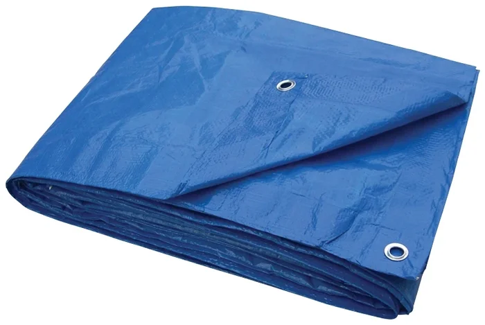 T2030bb70 Light Duty Blue Tarpaulin, 30 Ft L X 20 Ft W, 3.5 Mil Thick