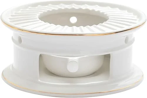 Teapot Warmers Ceramic Teapot Warmer Coffee and Milk Tea Warmer Tea Set(with Candle Hold)
