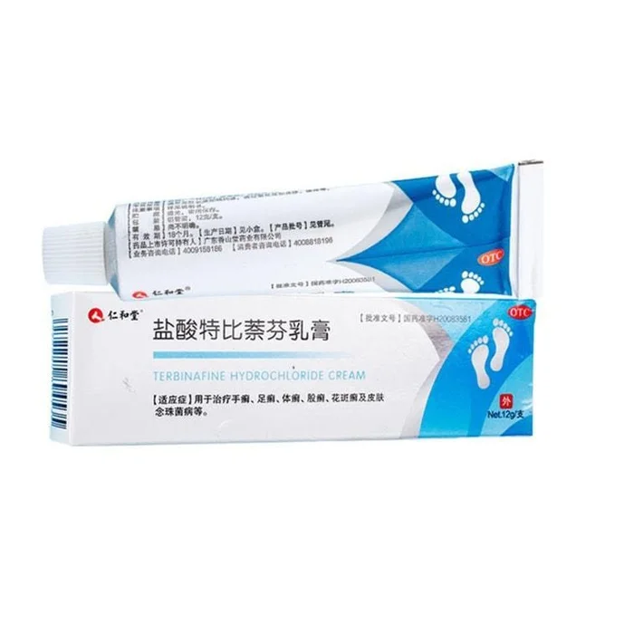 Terbinafine hydrochloride cream for athlete's foot to remove beriberi fungal infection 12g/ branch