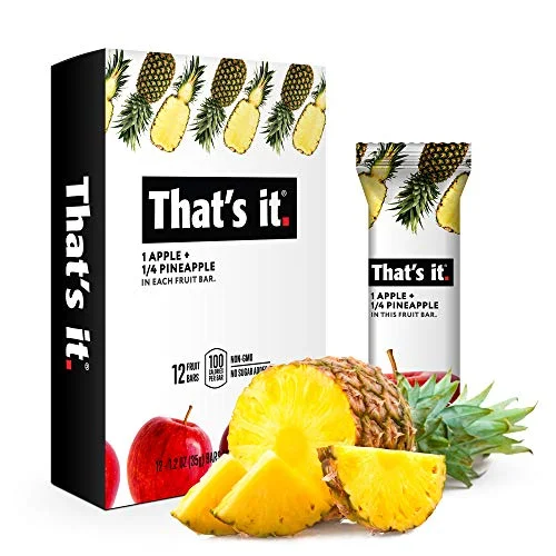 That’s it. Apple + Pineapple 100% Natural Real Fruit Bar (12 Pack)