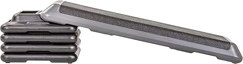 The Step Original Aerobic Platform, Health Club Size Steppers for Exercise with 4 Risers for Adjustable Home Workout, Stair Stepper for Exercise and Home Gym