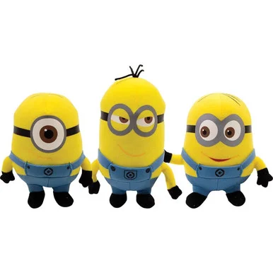 Three Little Minions Plush Toys (6.5″)