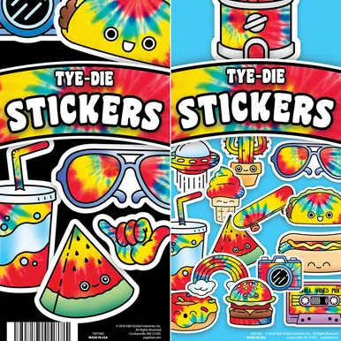 Tie-dye Stickers