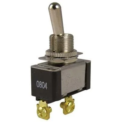 Toggle Switch, Single-pole/single-throw, 20a/125v, 3/4-hp