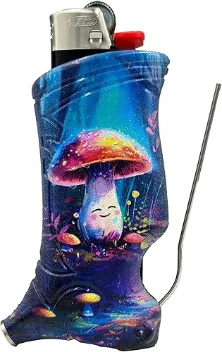 Toker Poker – Bic Lighter Case Multi Tool, Funguy Design, All Inclusive Tool for Camping and Other