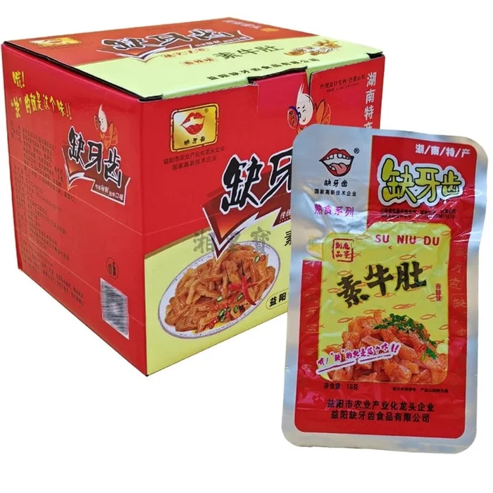 Toothless vegetarian tripe spicy flavor konjac cool spicy 16g*10 packs
