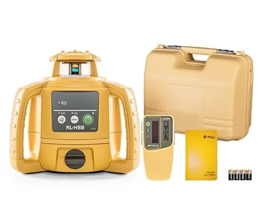 Topcon RL-H5B Leveling Horizontal Rotary Laser w/LS-80X Laser Receiver and Bonus Field Book- 1021200-73