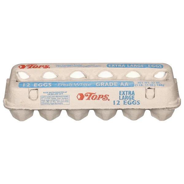 TOPS Eggs, Fresh White, Extra Large