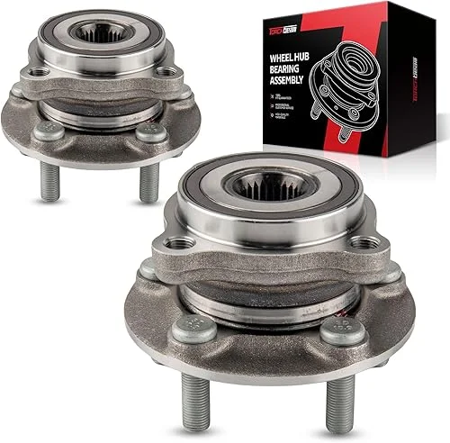 Torchbeam Pair 513303 Front Wheel Hub Bearing Assembly for 2009-2014 Subaru Forester, 2008-2014 Subaru Impreza, 2013-2014 Subaru XV Crosstrek Wheel Bearing 5 Lugs W/ABS
