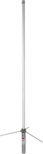 Tram 1477 Pre-Tuned 144 MHz–148 MHz VHF/430 MHz–460 MHz UHF Amateur Dual-Band Base Antenna with White Fiberglass