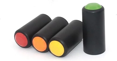 Tramo 4PC Bulk Colorful Wireless Mic Battery Screw on Cap/Cup/Cover Microphone Cover for Wireless Microphone System Handhold Pgx24/slx24/sm58 Microphones Battery Cover for Mic