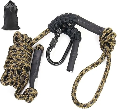 Treestand Safety Rope, Linemans Rope for Hunting, Tree Stand Safety Line, Tree Tether Rope, Life Lines for Tree Stands(10 feet)