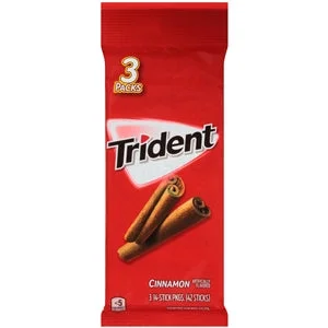 Trident Cinnamon Sugar Free Gum-42 Count-20/Case