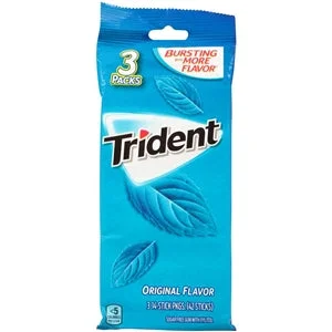 Trident Original Sugar Free Gum-42 Count-20/Case