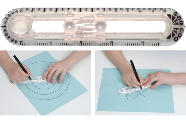 Triman Compass/Ruler (Solid Opaque)