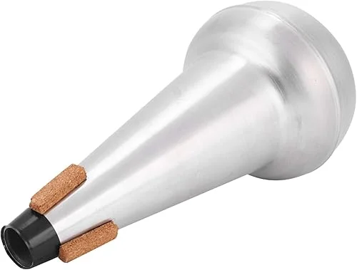 Trombone Mute, Aluminum Alloy Trombone Mute Silencer Practice Trombone Straight Mute Musical Instruments Accessory
