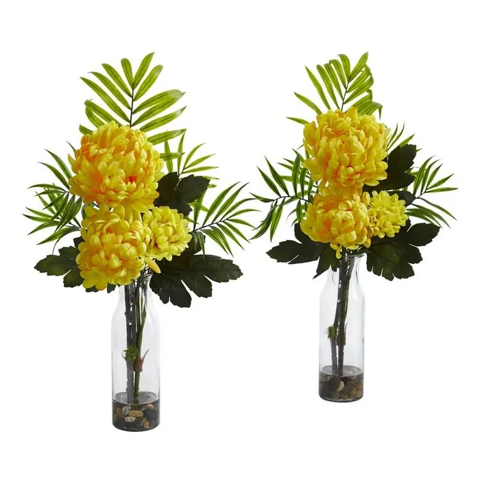 Tropical Mum Artificial Arrangement (Set of 2)