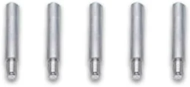 TruBind Aluminum Chicago Screw Post Extensions | 1 inch Post Length | 3/16 inch Post Diameter | Silver-Colored | 100 Pack