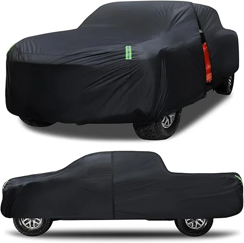 Truck Car Cover Waterproof All Weather Full Outdoor Pickup Car Cover Rain UV Protection, Size T3 Universal Fit for Ford F150 Chevy Silverado Dodge Ram 1500. (Fit Truck Length 229 to 242 inch)