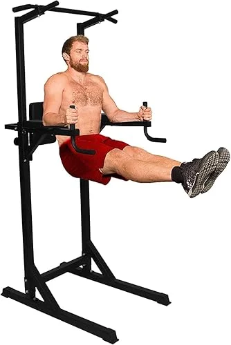 TRY & DO Power Tower Multi-Function Strength Training Dip Station Pull Up Bar Adjustable Home Gym Workout Equipment,600LBS/330LBS