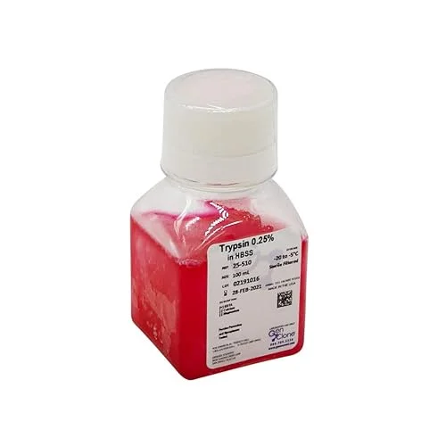 Trypsin-EDTA, 0.25% 1X Without Calcium and Magnesium 6 x 100 mL/Unit