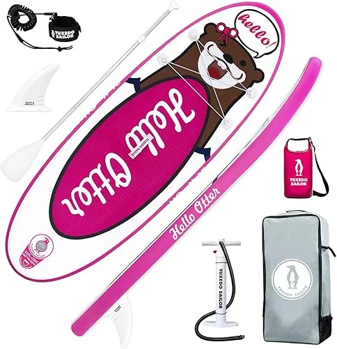 Tuxedo Sailor Inflatable Stand Up Paddle Board with Paddle Board Accessories for Kids and Adult