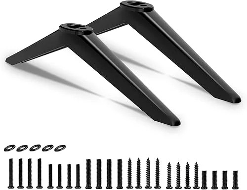 TV Legs for Toshiba TV Stand Base Replacement, Only for Toshiba 32L310U19 32L310U20 43LF421U19 50L420U, for 32′ 43′ 50′ Toshiba TV Legs with Screws Set, Easy to Install