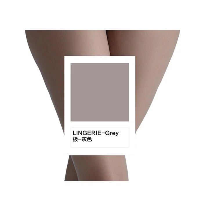 Ultra-thin stockings 3D-M size – Mid-waist seamless crotch -155cm~175cm Grey – 1 pair