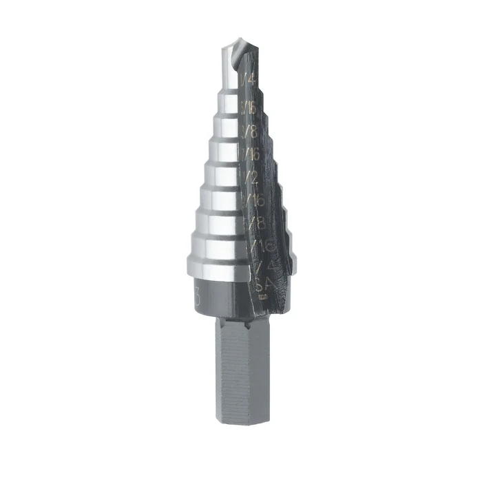 Unibit Number 3 Step Drill Bit, Size Range 1/4 Inch To 3/4 Inch